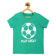 Boys Green Pack Of 1 T-Shirt