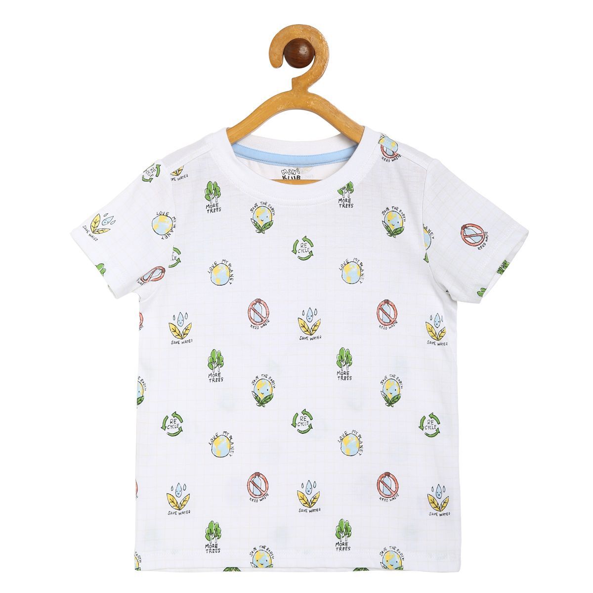 Boys White Pack Of 1 T-Shirt