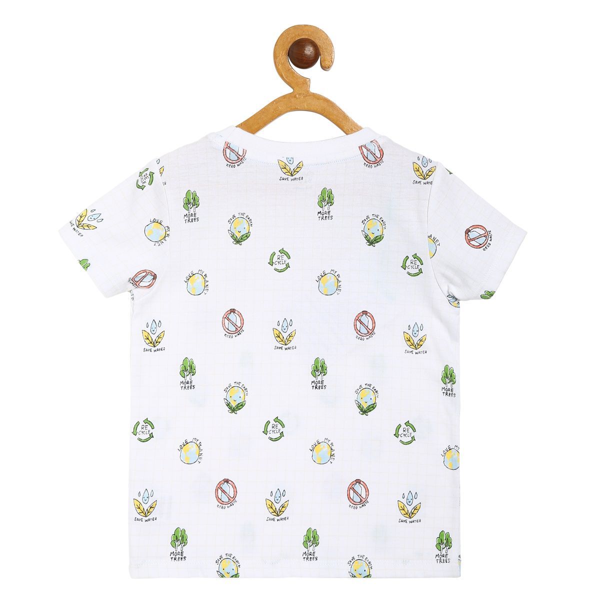 Boys White Pack Of 1 T-Shirt