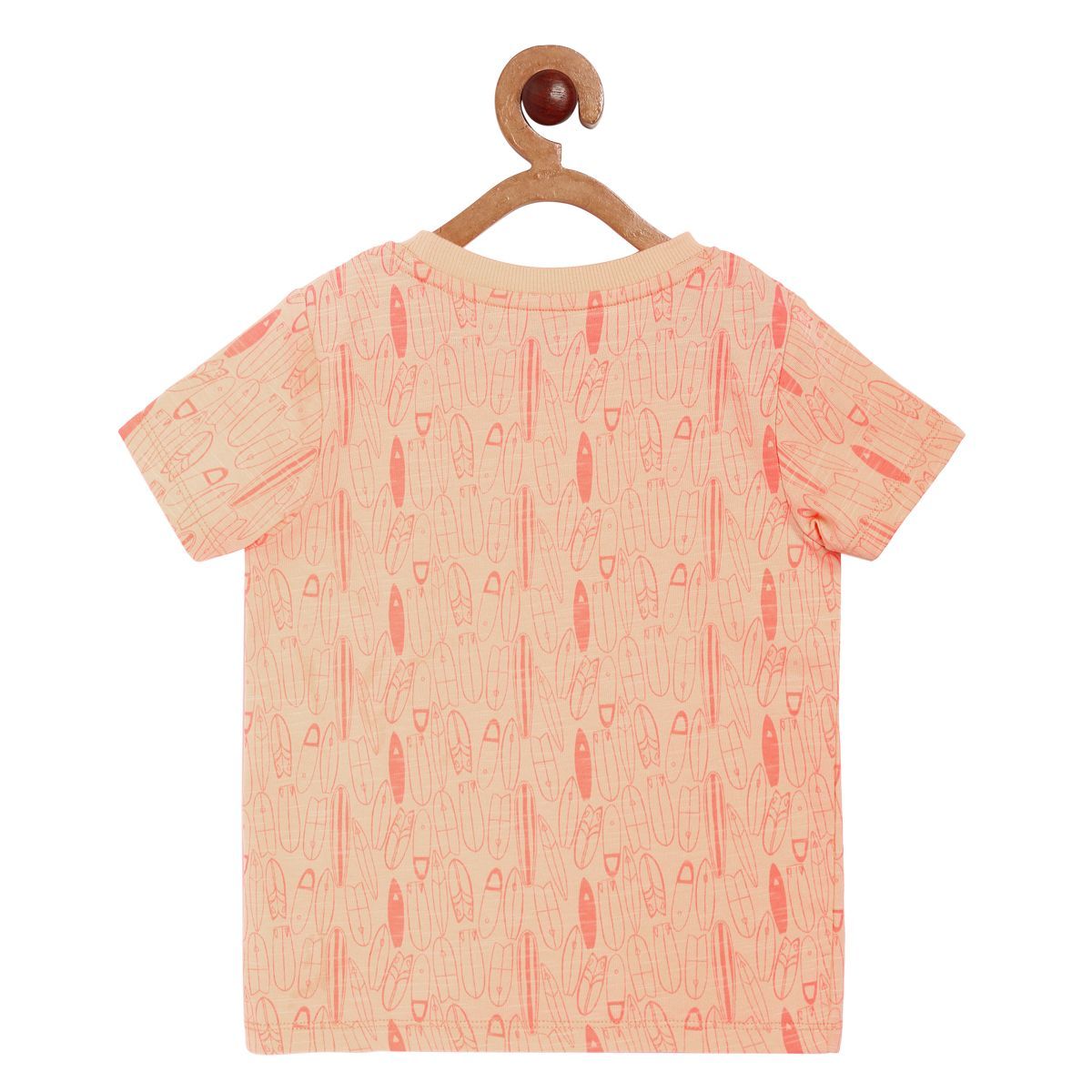 Boys Orange Pack Of 1 T-Shirt