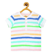 Pack of 1 knit t-shirt - white for 3-6 Months