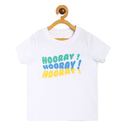 Boys White Pack Of 1 T-Shirt