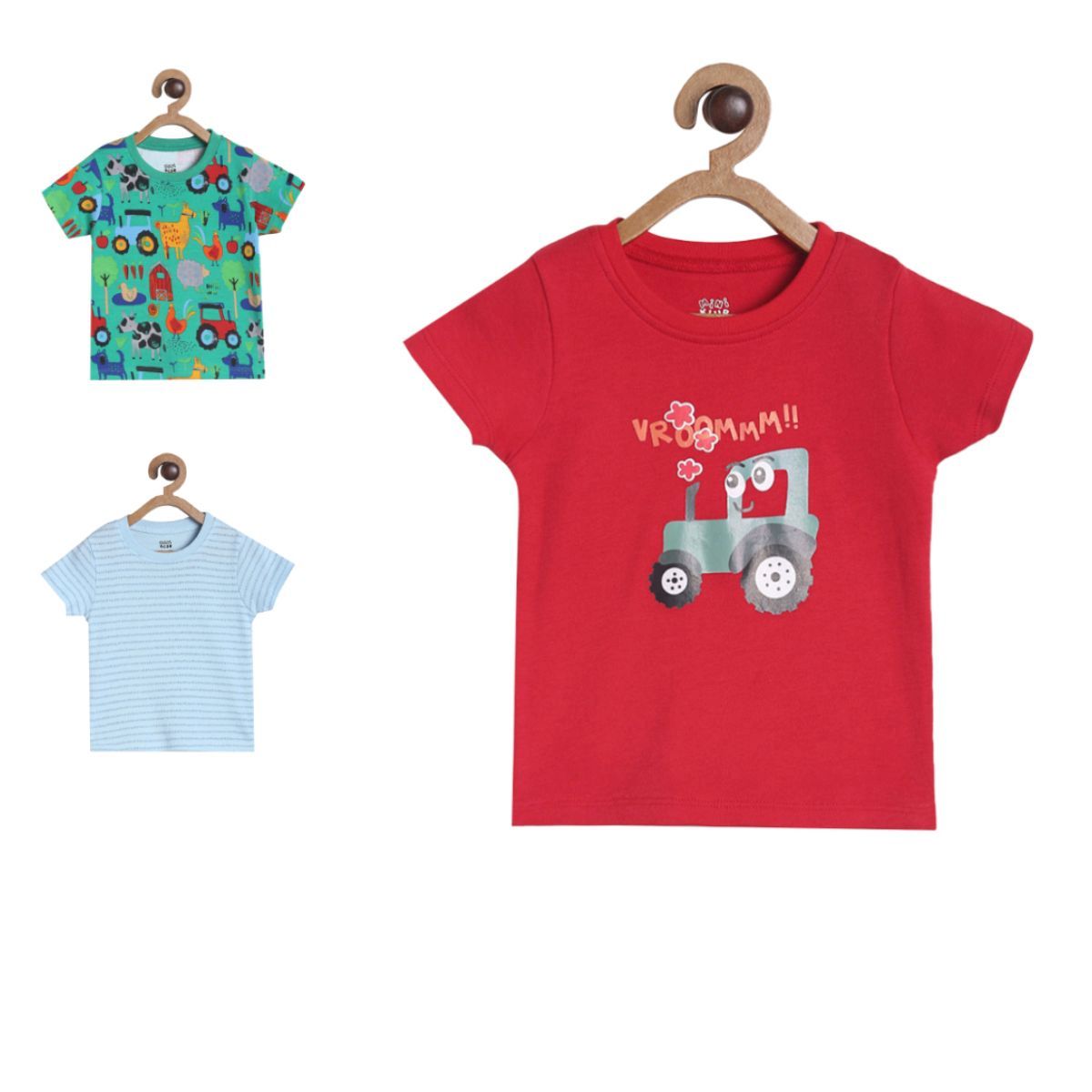 Boys Grey Pack Of 1 T-Shirt