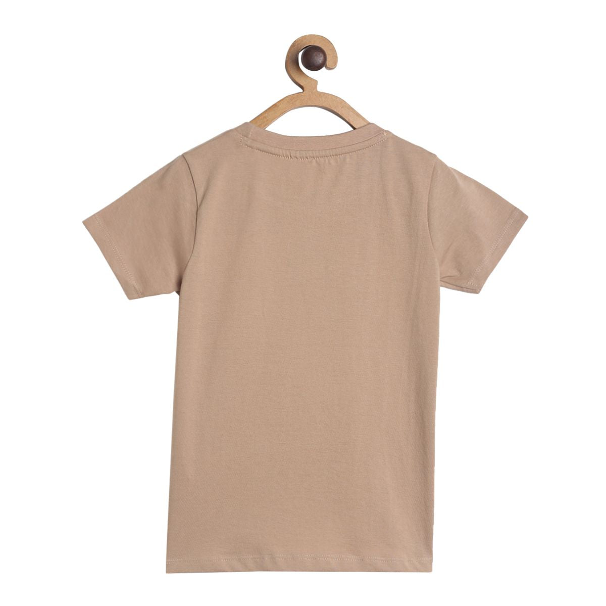Boys Beige Pack Of 1 T-Shirt