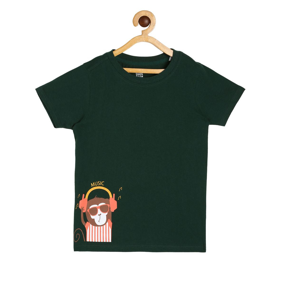 Boys Green Pack Of 1 T-Shirt
