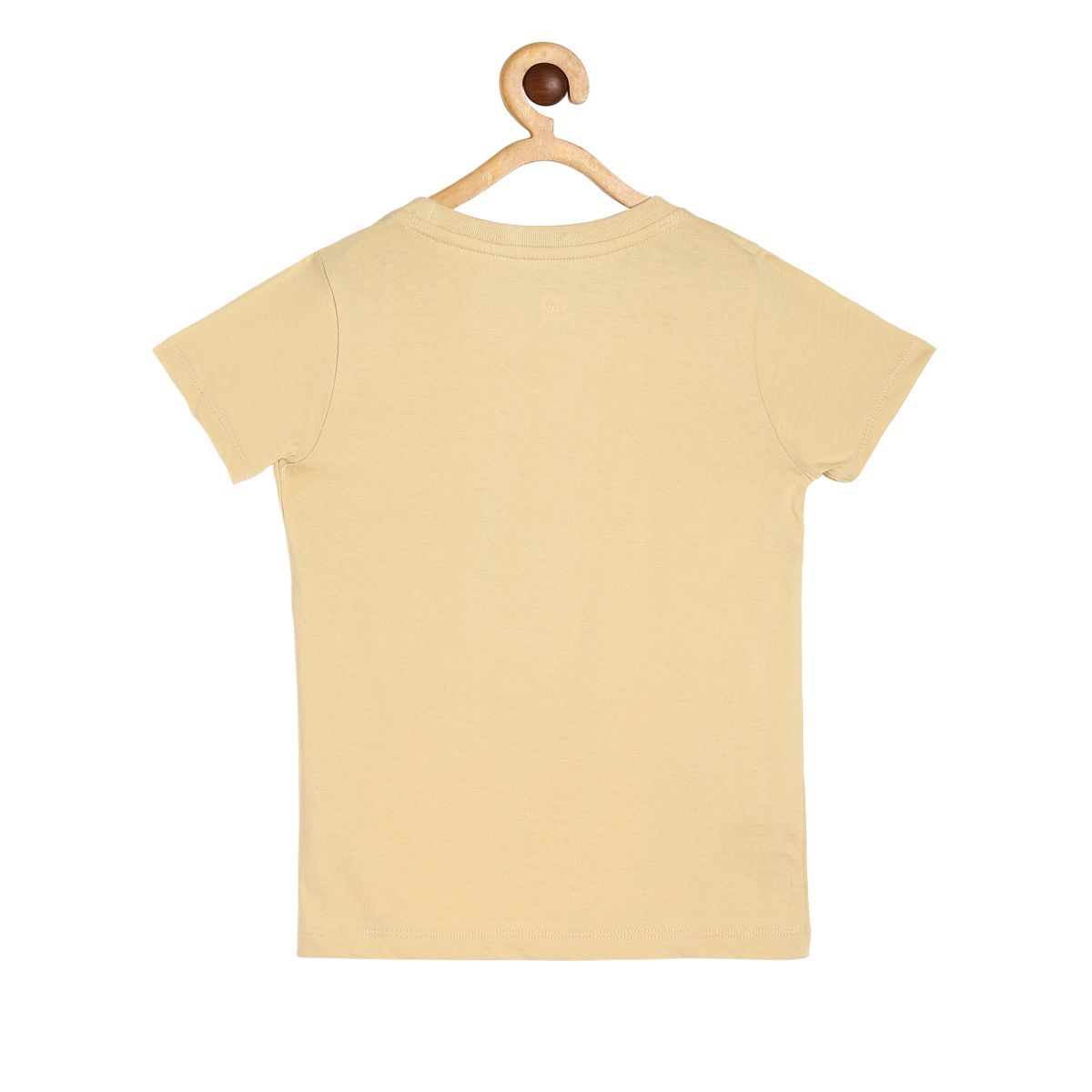 Boys Beige Pack Of 1 T-Shirt