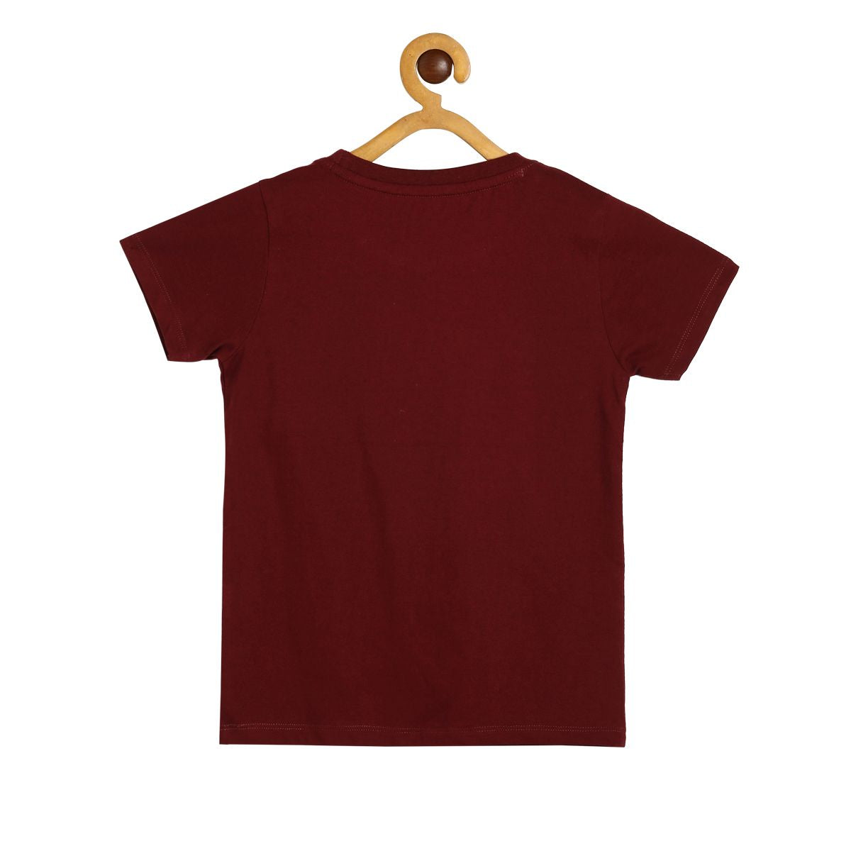 Boys Maroon Pack Of 1 T-Shirt