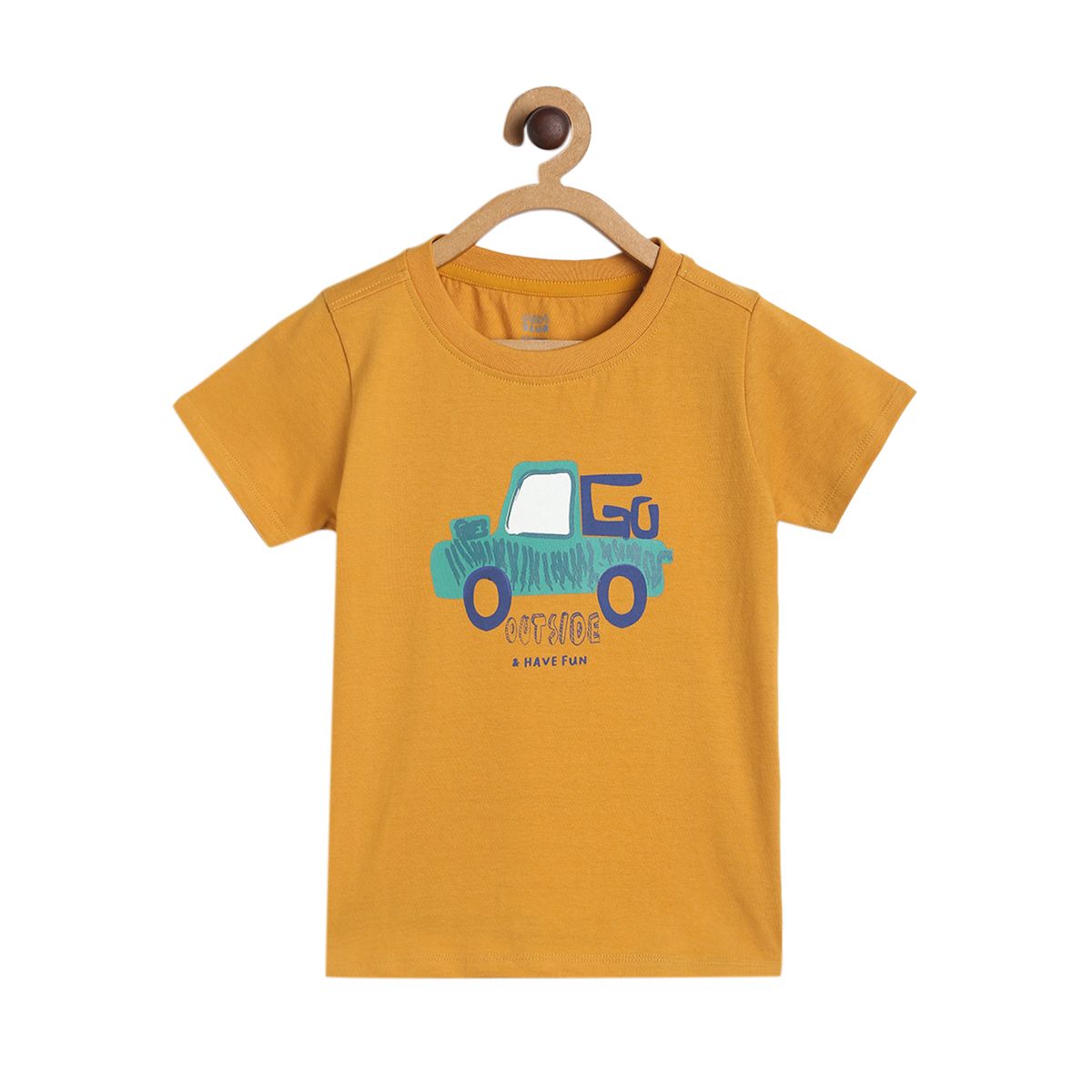 Boys Yellow Pack Of 1 T-Shirt