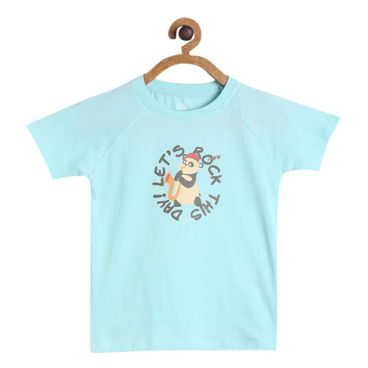 Boys Teal Pack Of 1 T-Shirt