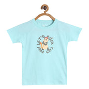 Boys Teal Pack Of 1 T-Shirt