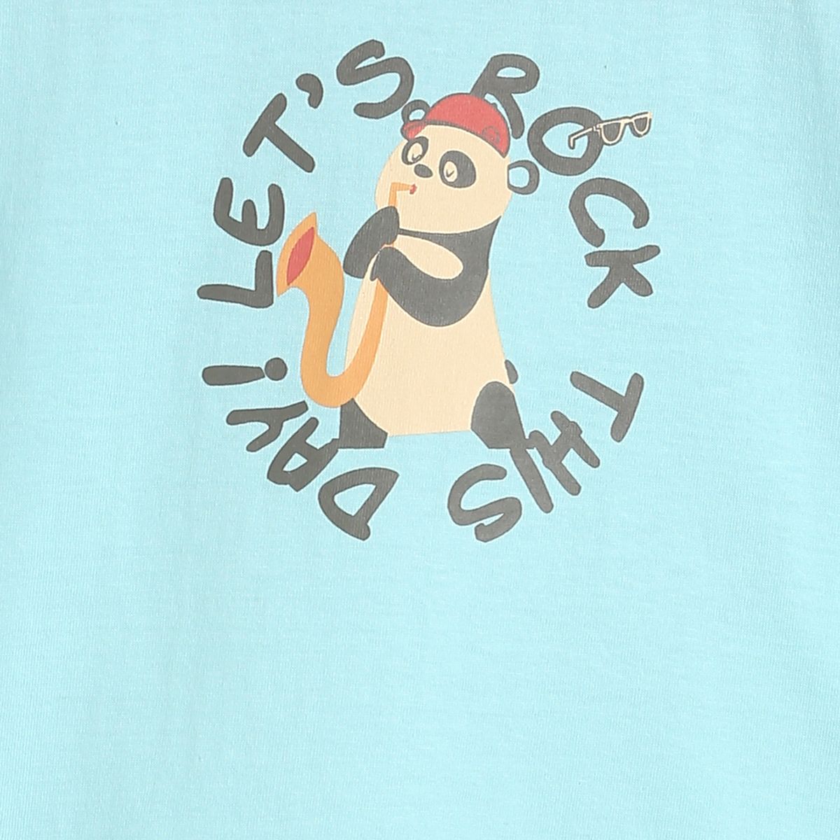 Boys Teal Pack Of 1 T-Shirt