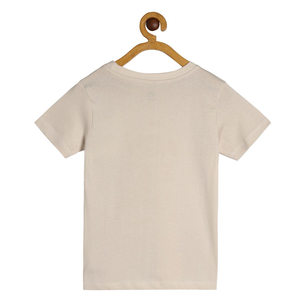 Boys Beige Pack Of 1 T-Shirt