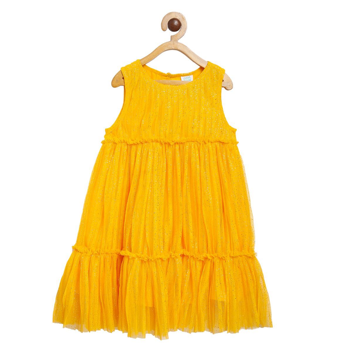 Girls Yellow Pack Of 1 Dress