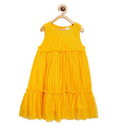 Girls Yellow Pack Of 1 Dress
