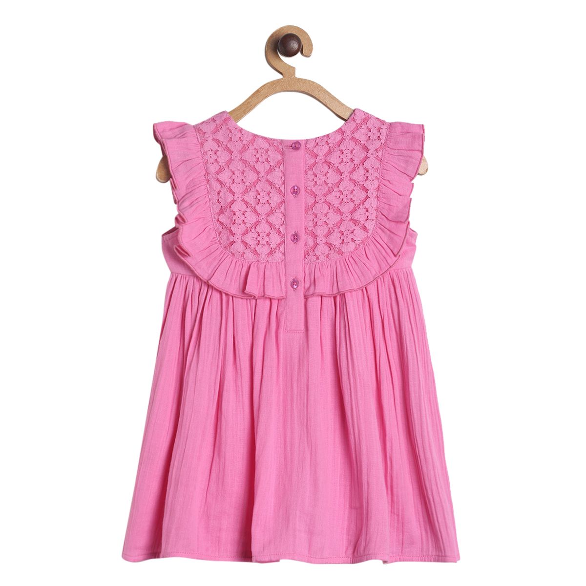 Girls Pink Pack Of 1 Dress