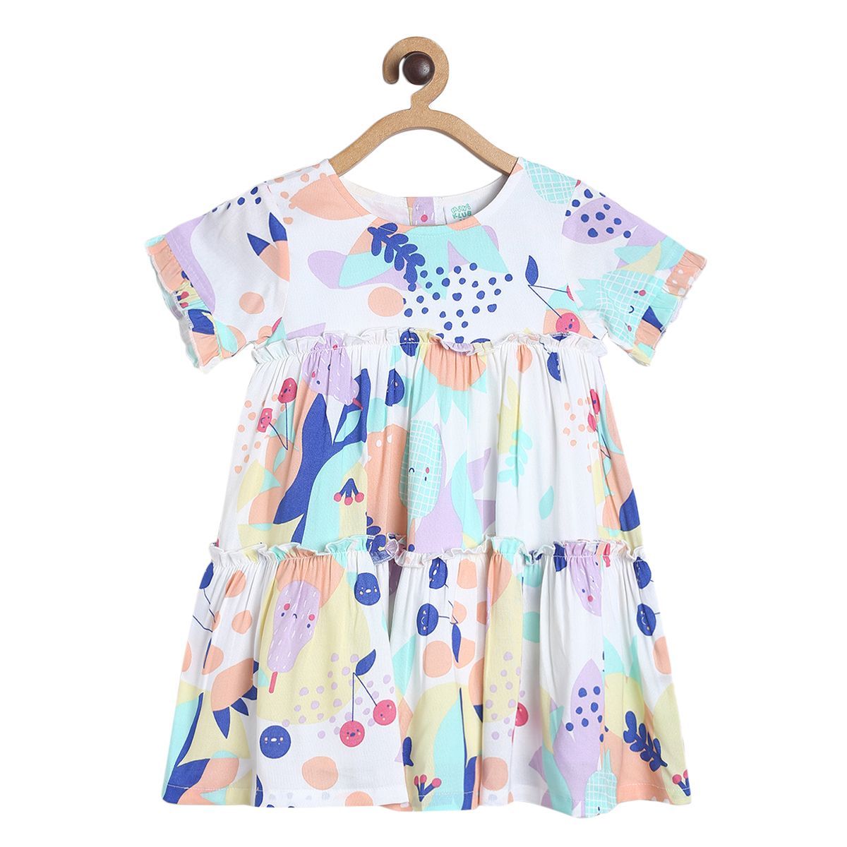 Girls White Pack Of 1 Dress