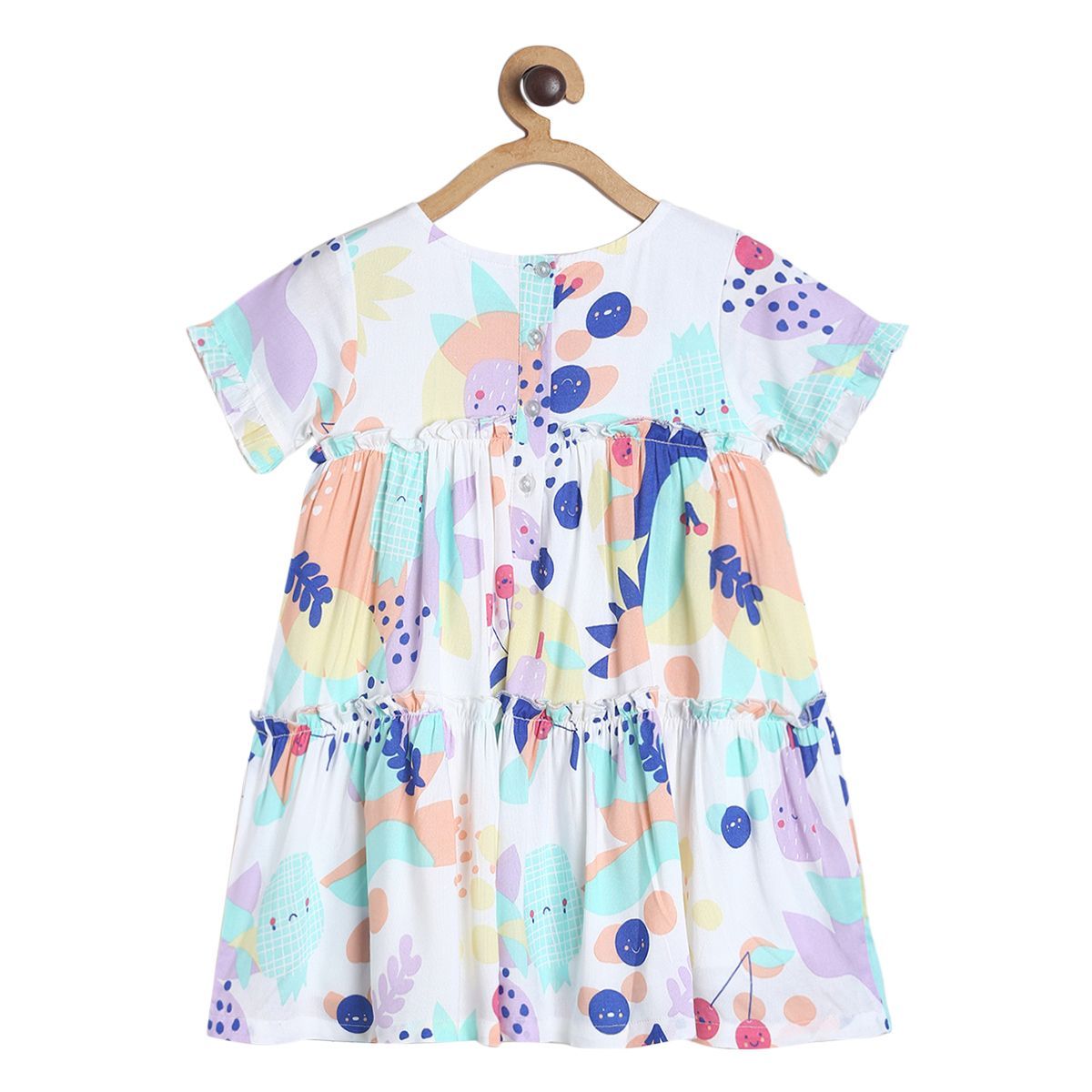 Girls White Pack Of 1 Dress