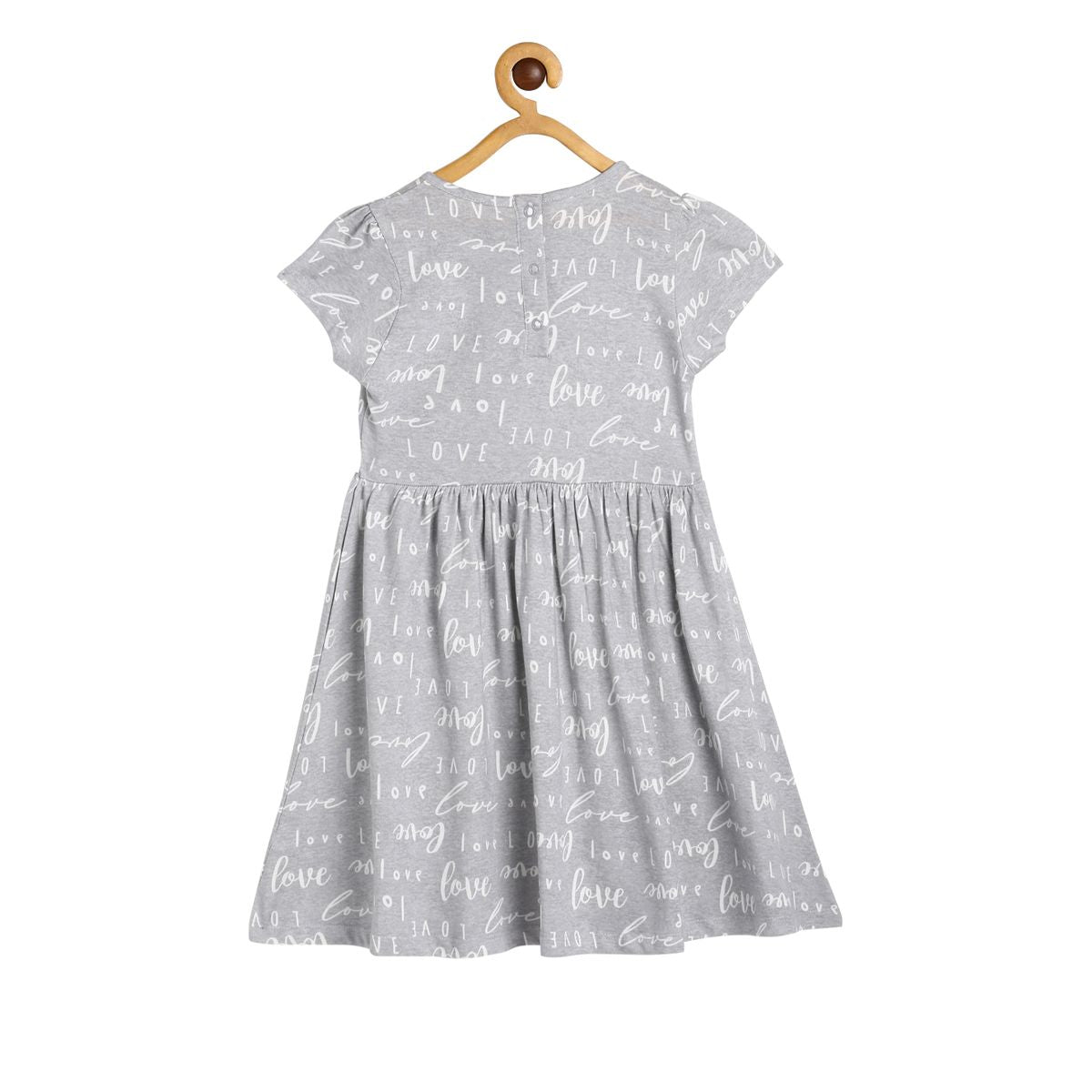 Girls Grey Pack Of 1 Dress