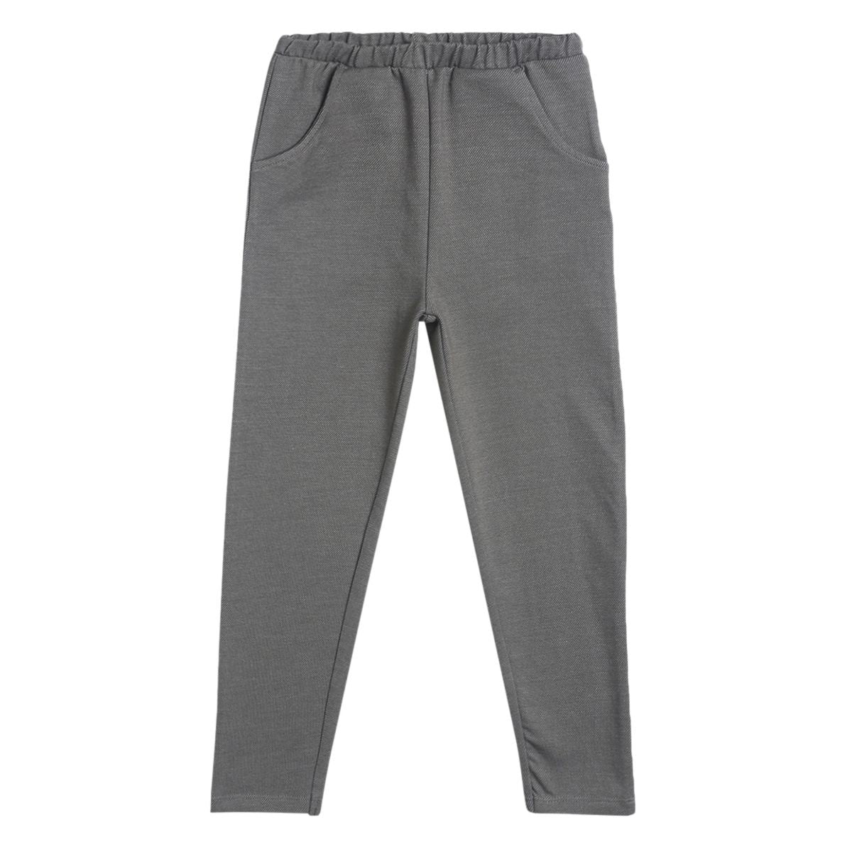 Girls Grey Pack Of 1 Knit Pant