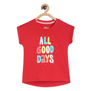 Girls Red Pack Of 1 Knit Top
