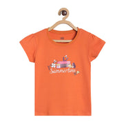 Girls Orange Pack Of 1 Knit Top