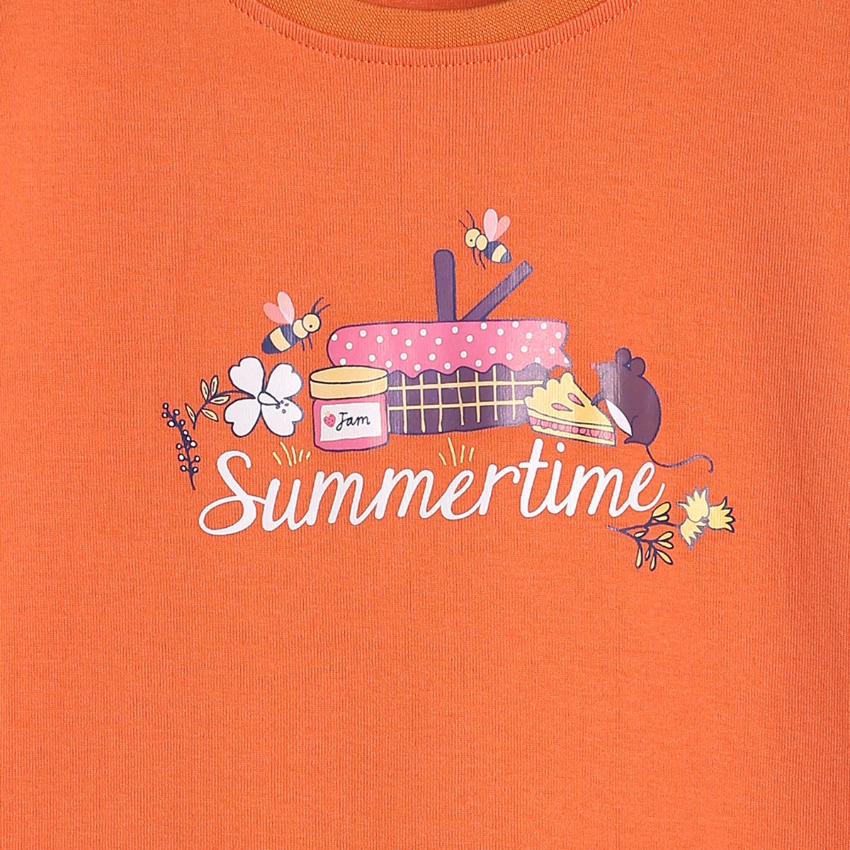 Girls Orange Pack Of 1 Knit Top