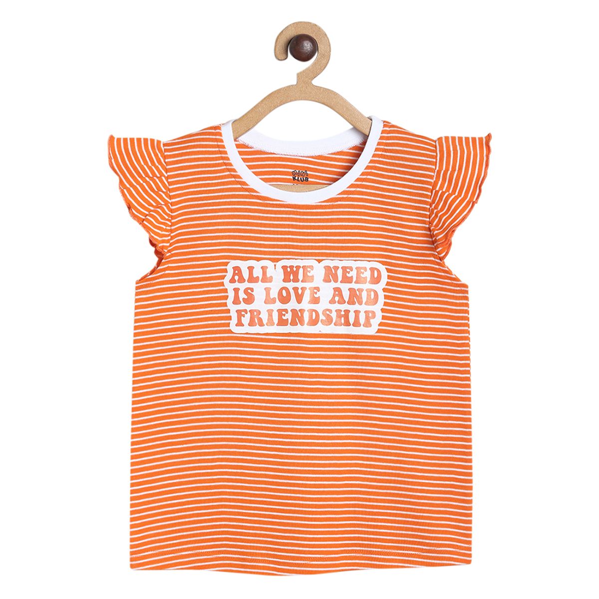 Girls Orange Pack Of 1 Knit Top