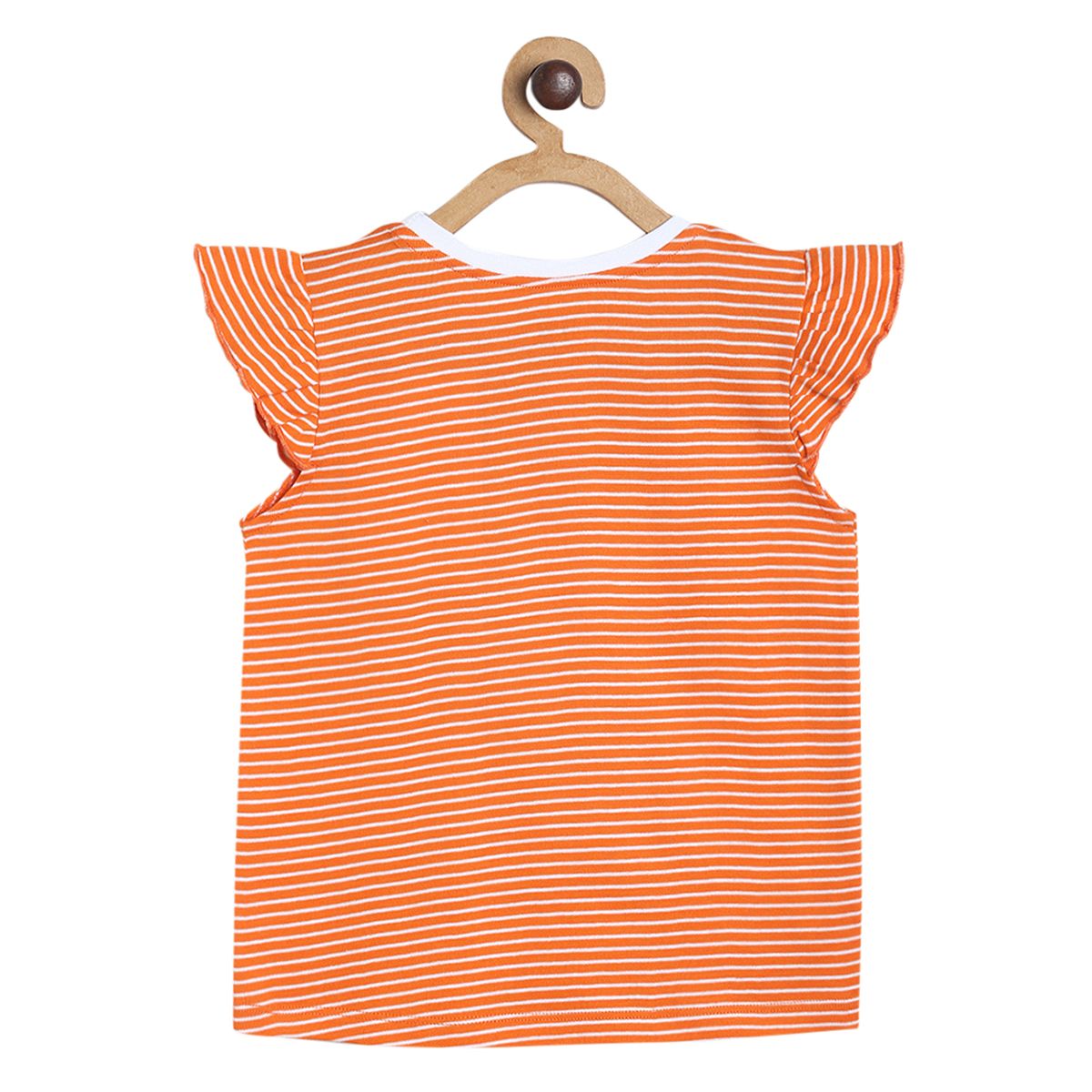 Girls Orange Pack Of 1 Knit Top