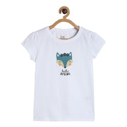 Girls White Pack Of 1 Knit Top