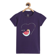 Girls Violet Pack Of 1 Knit Top