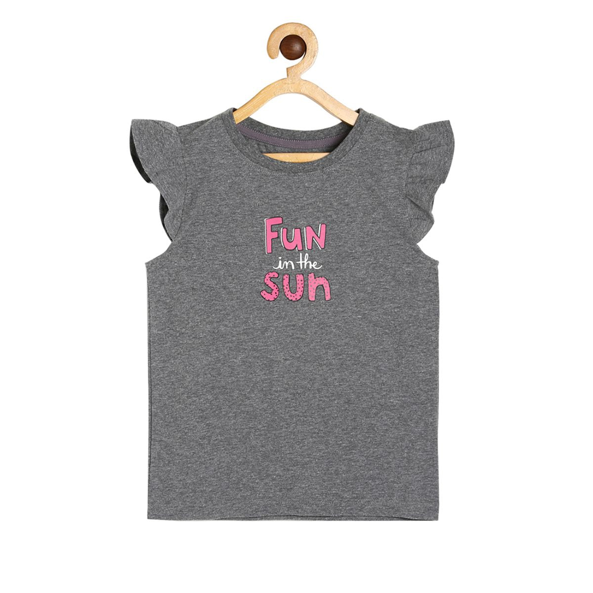 Girls Grey Pack Of 1 Knit Top