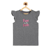 Girls Grey Pack Of 1 Knit Top