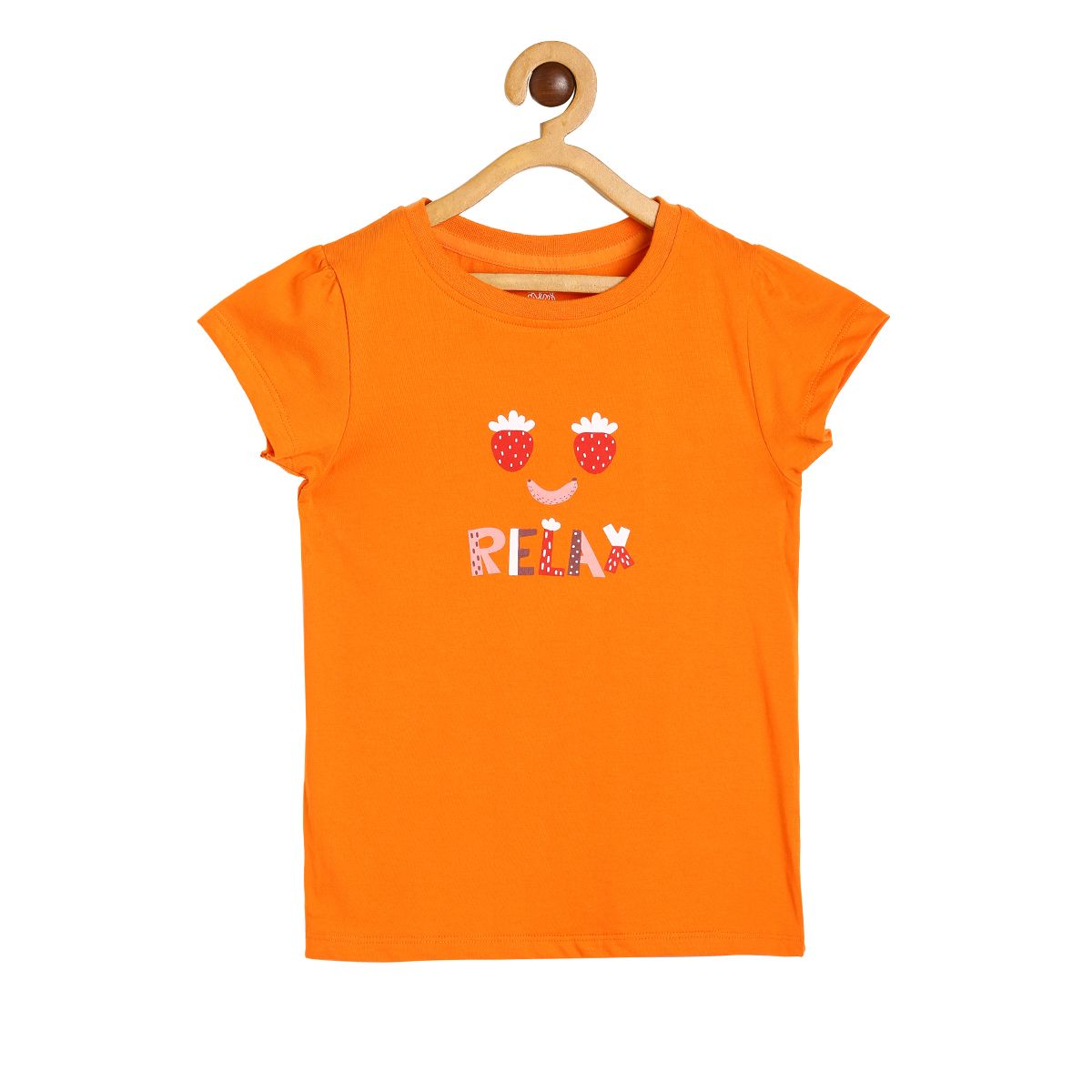 Girls Orange Pack Of 1 Knit Top