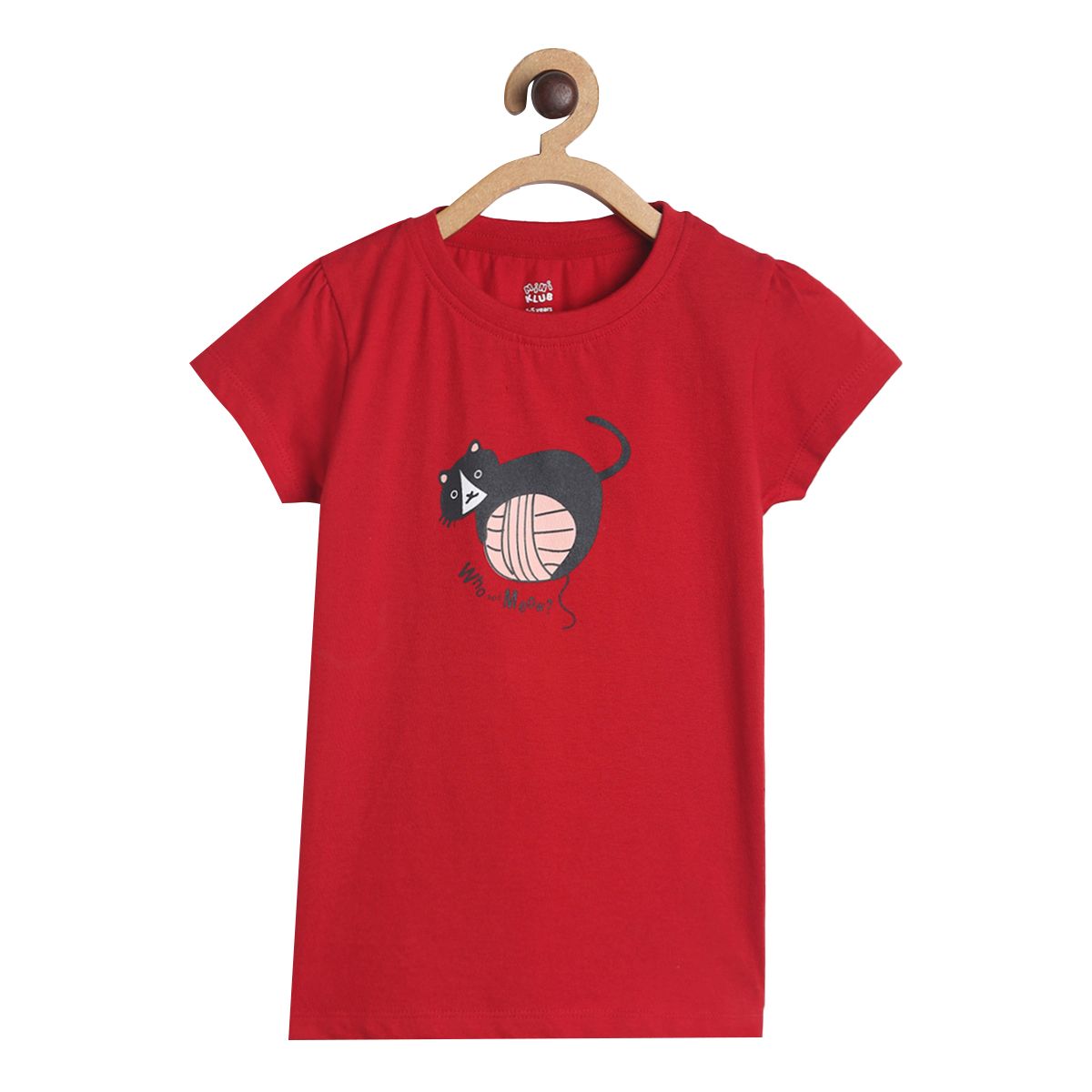 Girls Red Pack Of 1 Knit Top