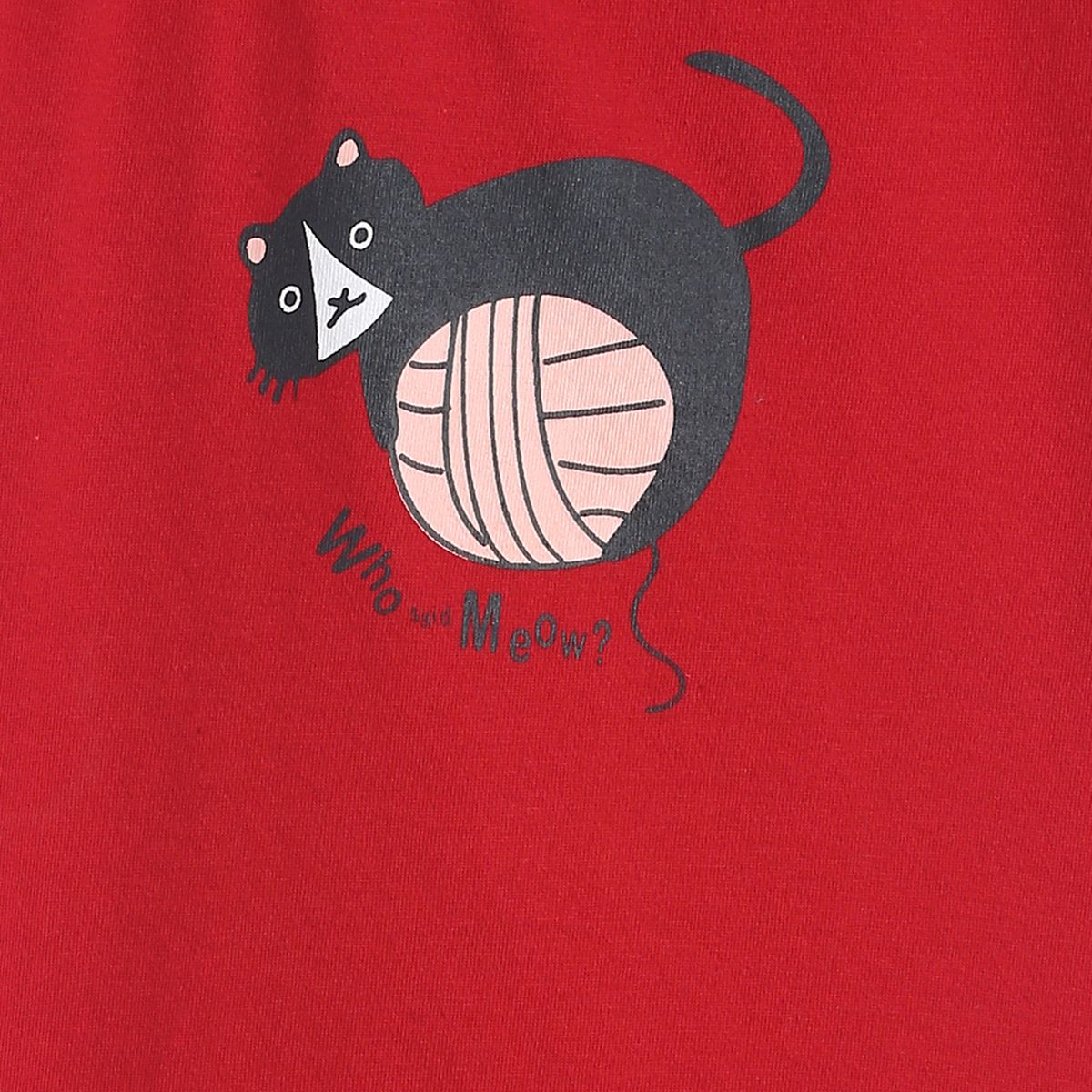 Girls Red Pack Of 1 Knit Top