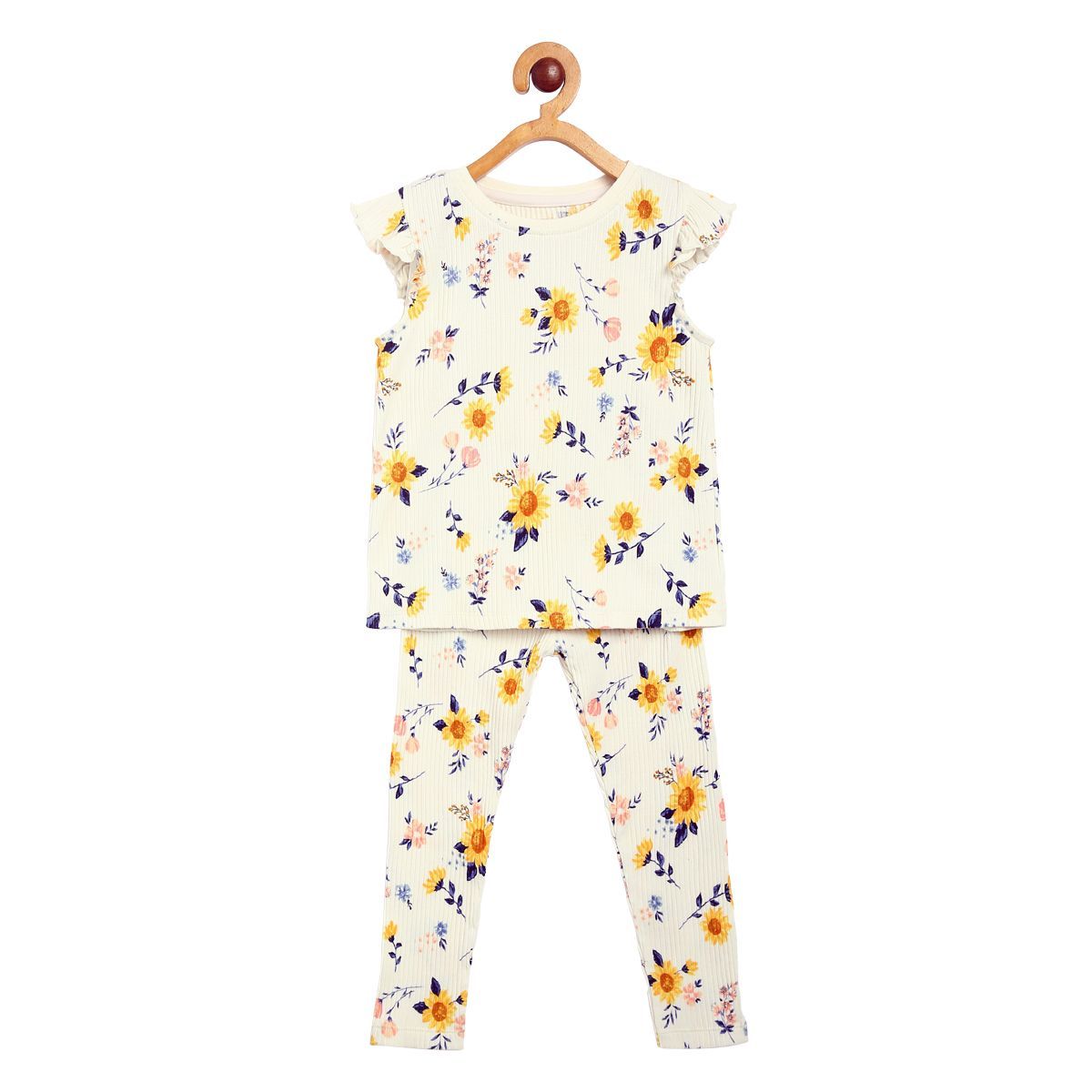Girls Marshmallow Pack Of 2 Lounge Wear