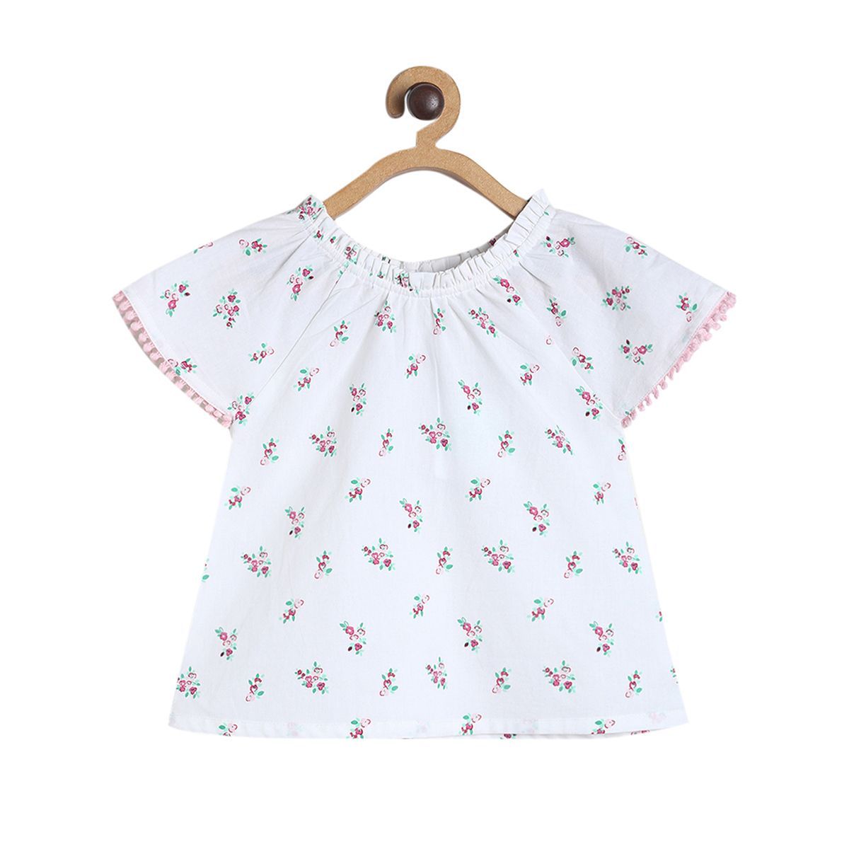 Girls White Pack Of 1 Woven Top