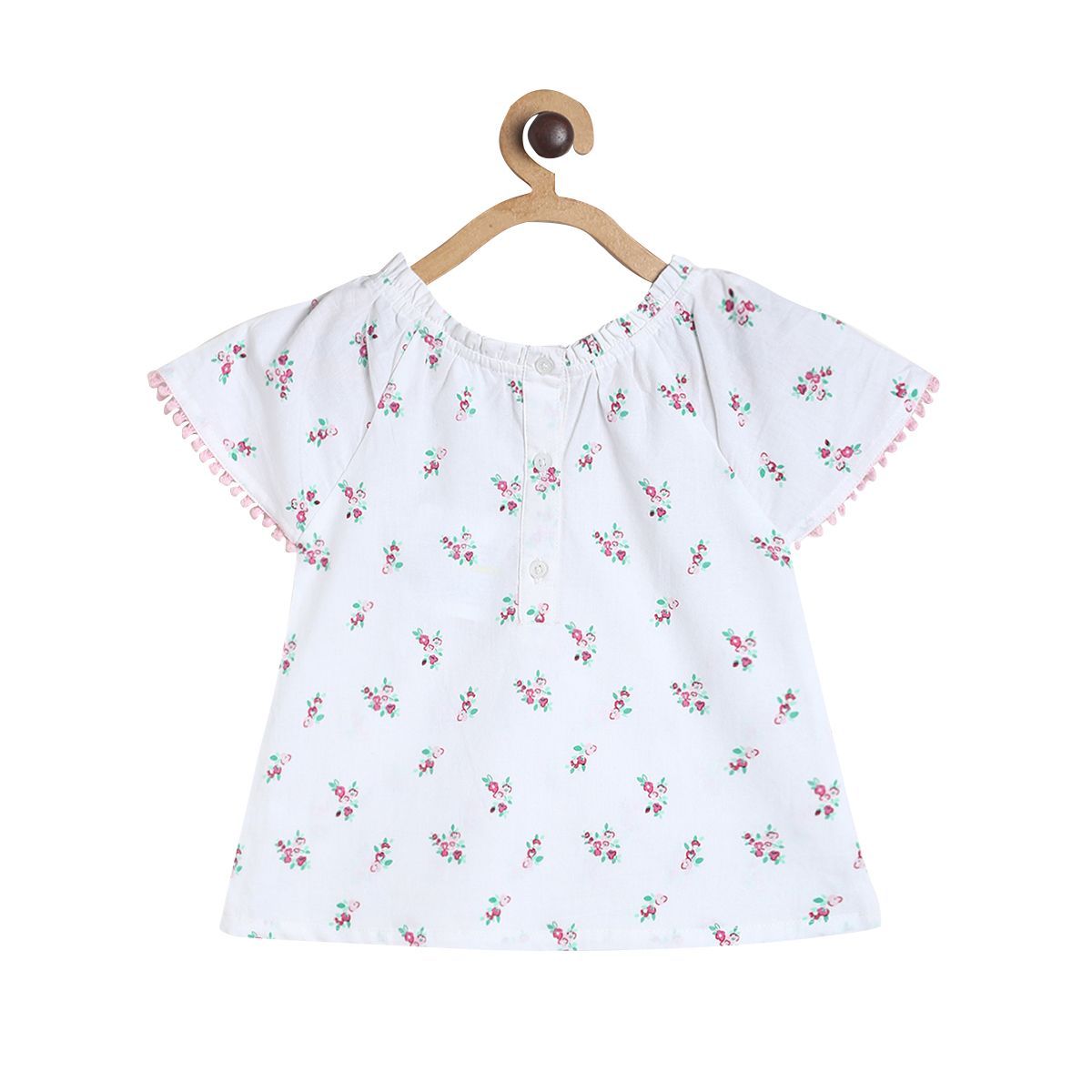 Girls White Pack Of 1 Woven Top