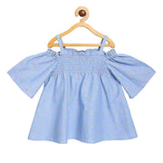 Girls Blue Pack Of 1 Woven Top