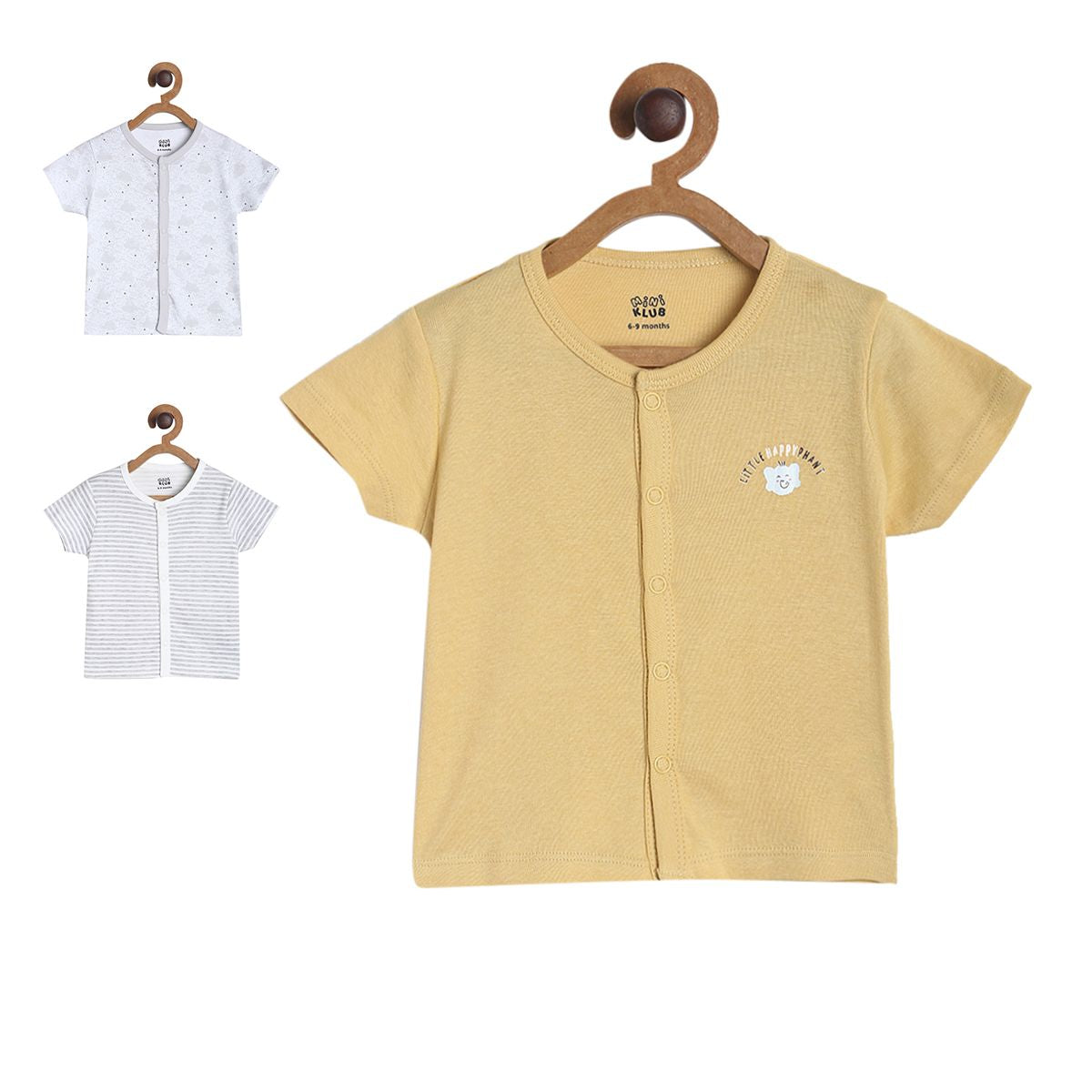 Boys Multicolor Pack Of 3 Front Open Vest