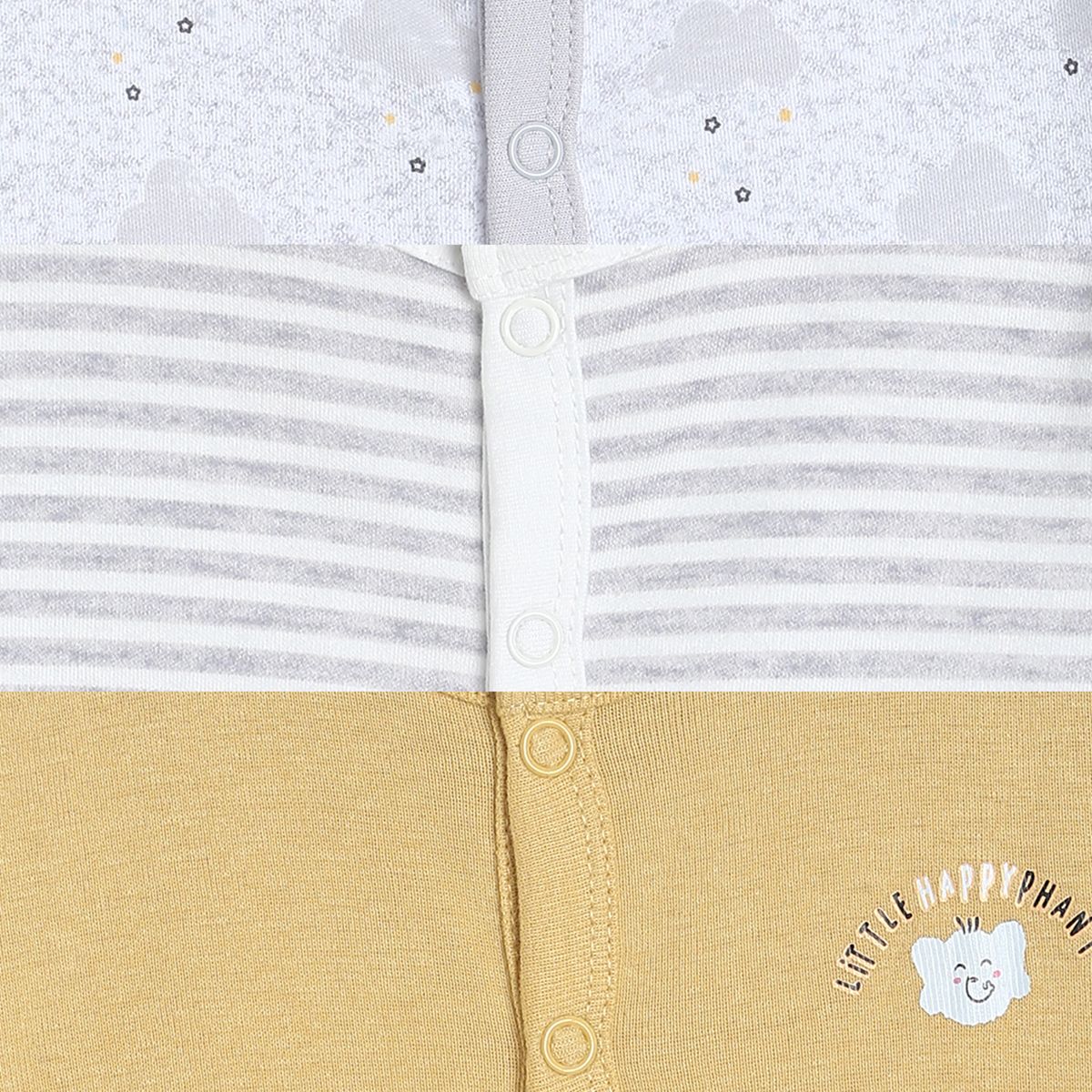 Boys Multicolor Pack Of 3 Front Open Vest