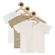 Boys Multicolor Pack Of 3 Front Open Vest