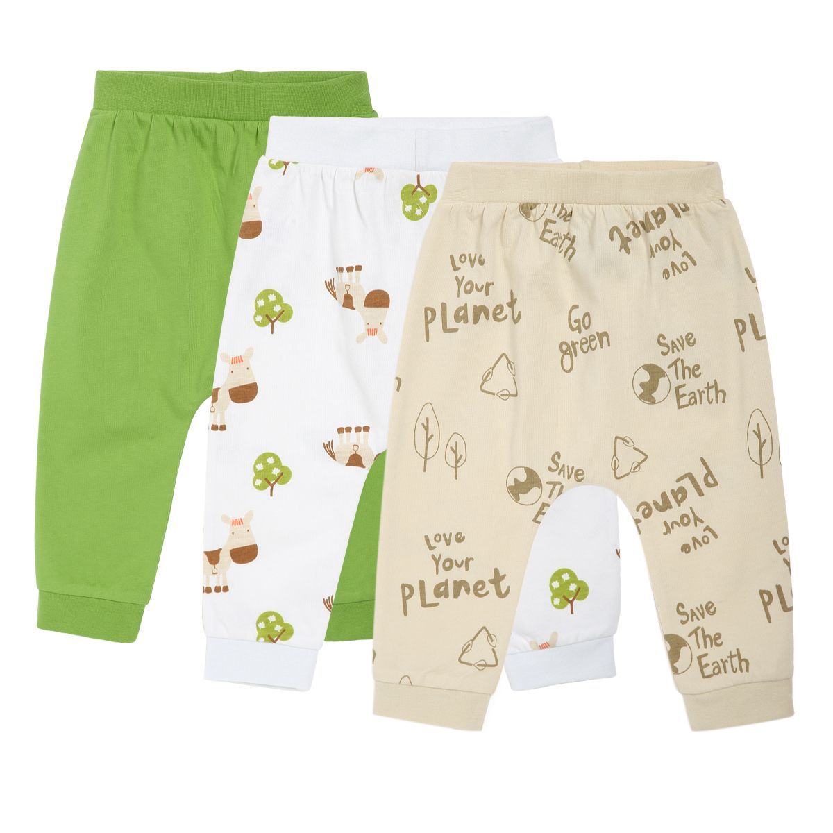 Boys Multicolor Pack Of 3 Knit Bottom