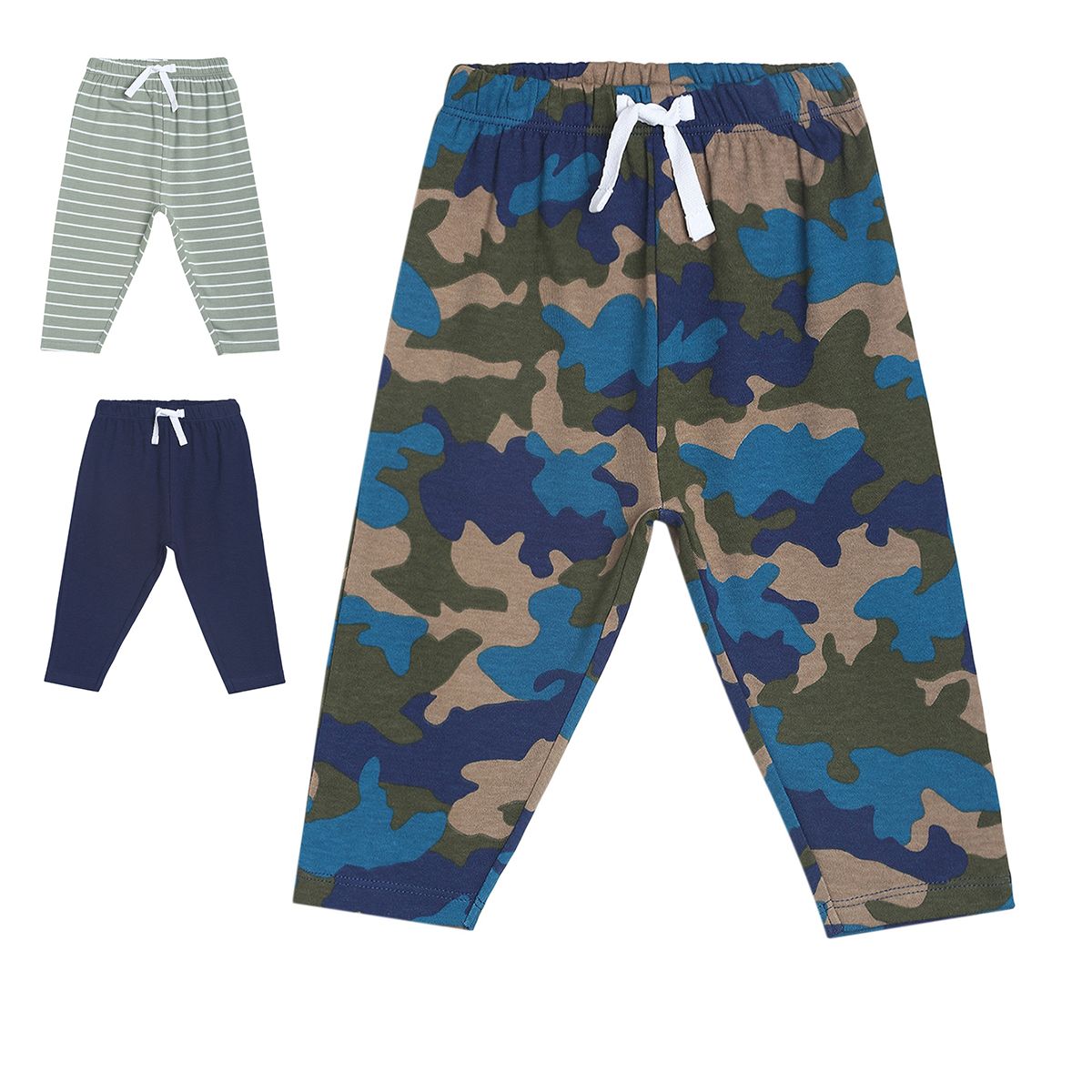 Boys Multicolor Pack Of 3 Knit Bottom