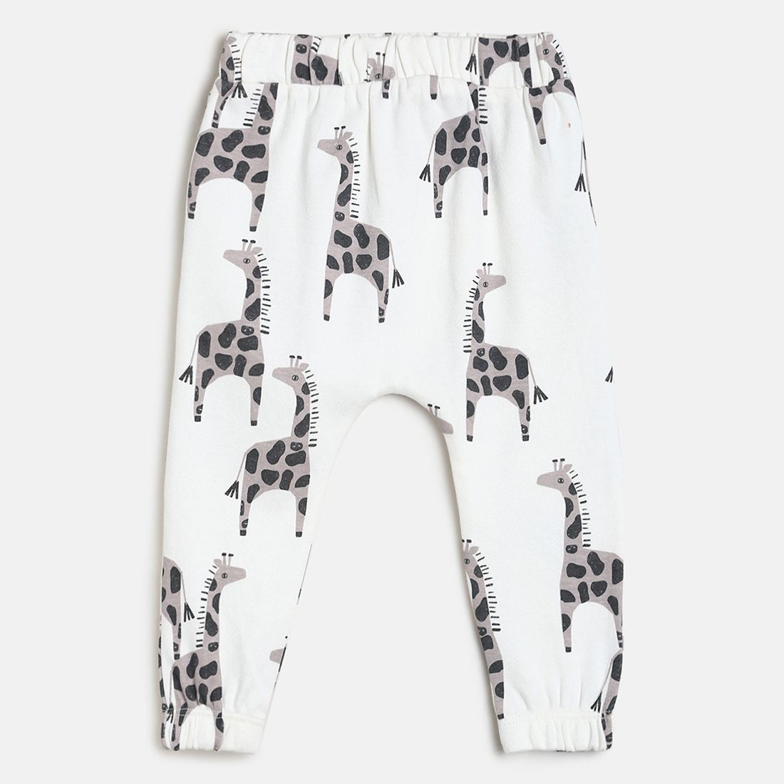 Baby Boys Grey, Mint Green and White Cotton Printed Joggers Pack of 3 Regular Fit Casual Bottom Wear