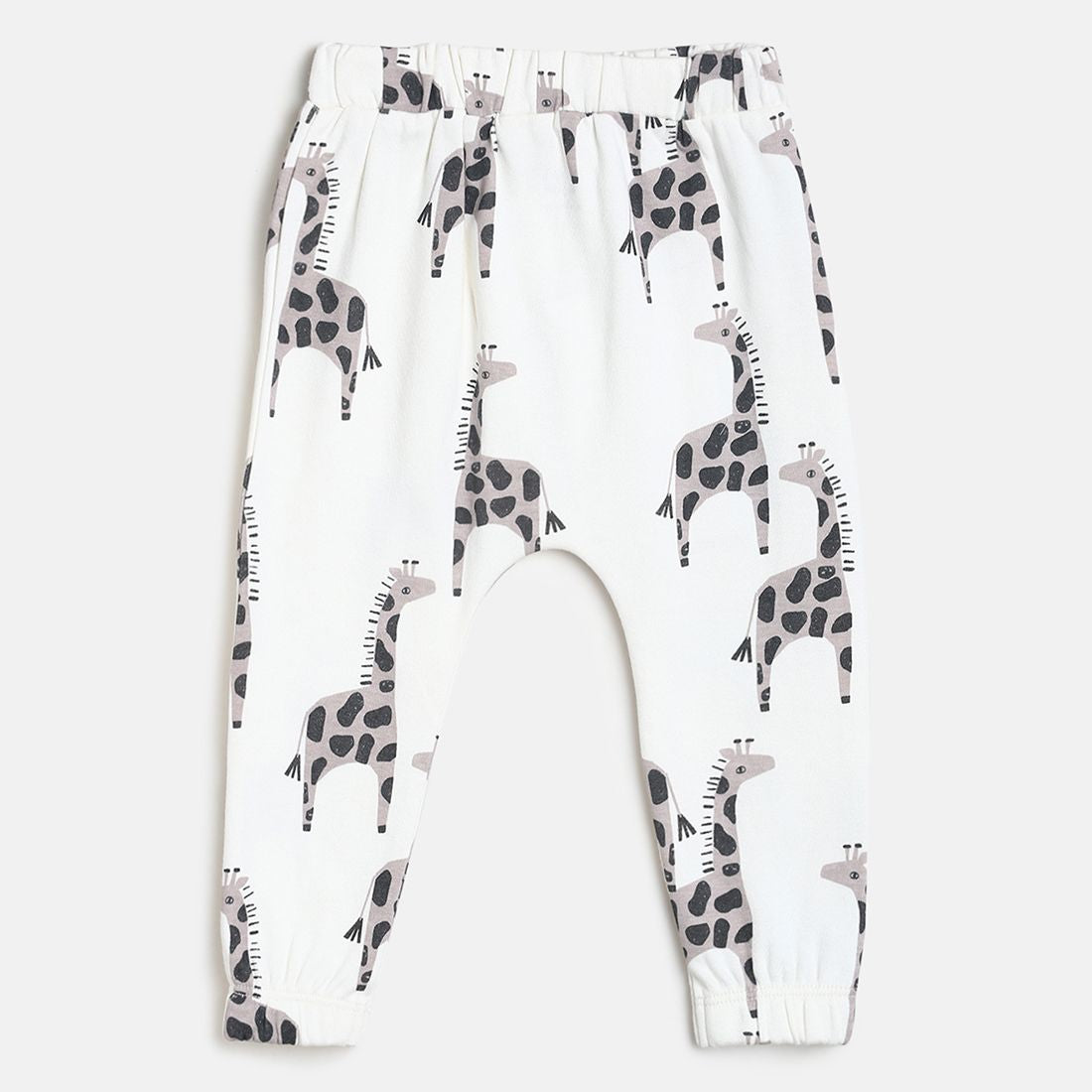 Baby Boys Grey, Mint Green and White Cotton Printed Joggers Pack of 3 Regular Fit Casual Bottom Wear