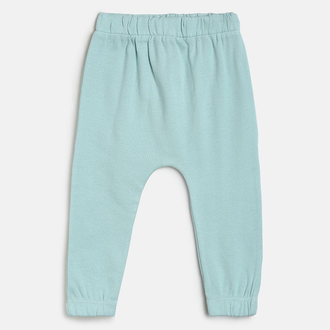 Baby Boys Grey, Mint Green and White Cotton Printed Joggers Pack of 3 Regular Fit Casual Bottom Wear