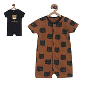 Boys Multicolor Pack Of 2 Romper