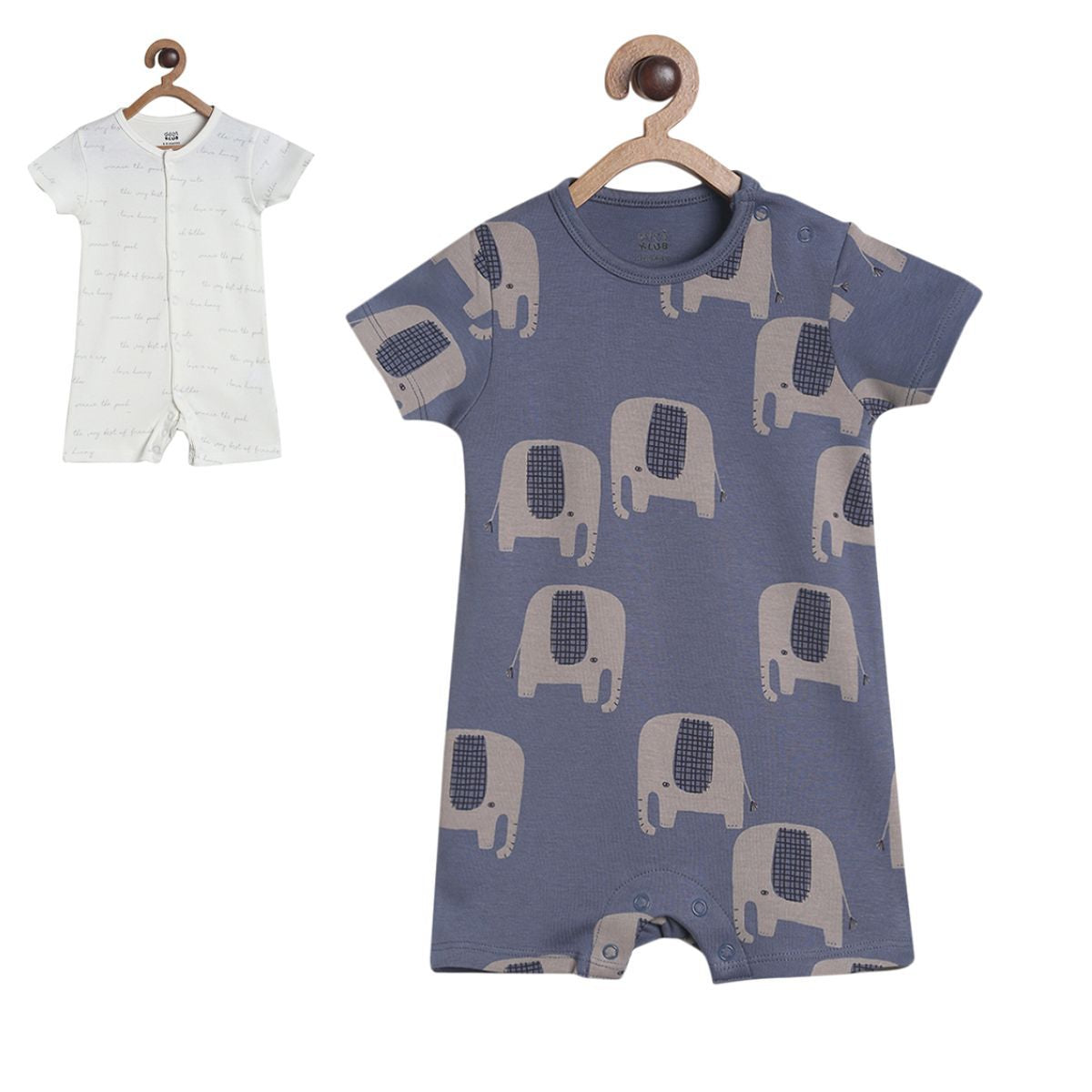 Boys Multicolor Pack Of 2 Romper