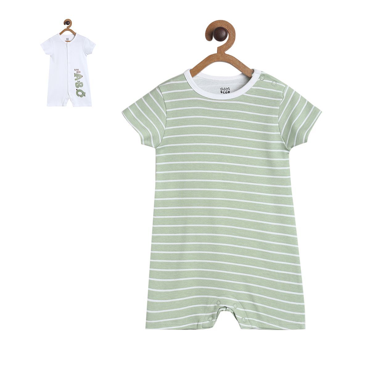 Boys Multicolor Pack Of 2 Romper